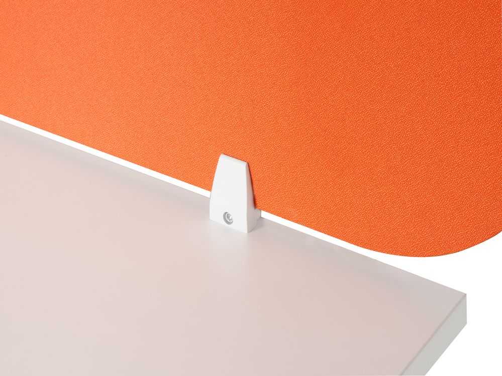 Beliani Rašomojo stalo pertvara SPARKY 160 x 40 cm, oranžinė