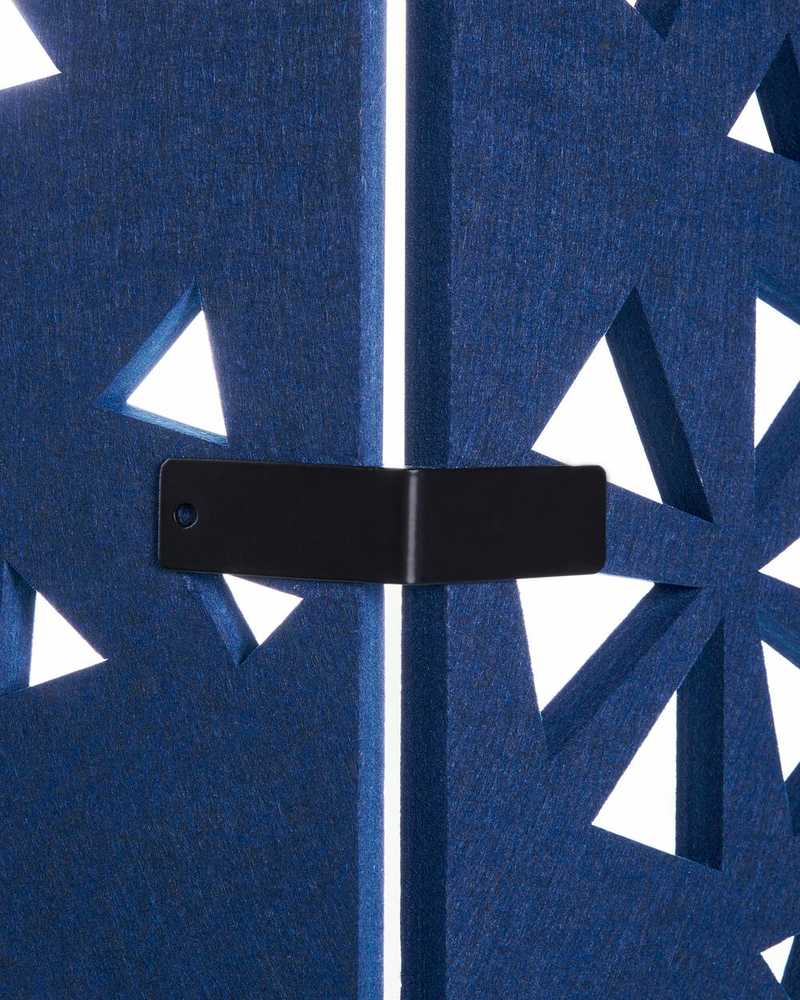 Beliani Biuro pertvara STARRY 240 × 180 cm, tamsiai mėlyna