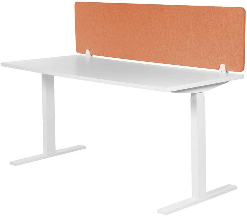 Beliani Rašomasis stalas pertvara WALLY 130 x 40 cm Šviesiai raudona