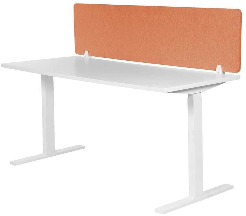 Beliani Rašomasis stalas pertvara WALLY 130 x 40 cm Šviesiai raudona