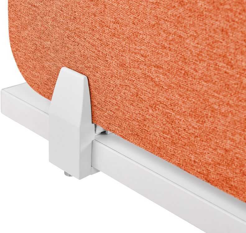 Beliani Rašomasis stalas pertvara WALLY 130 x 40 cm Šviesiai raudona