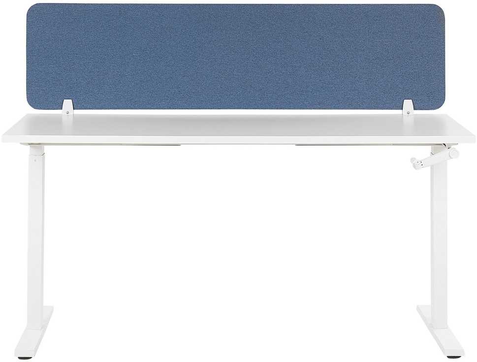 Beliani Rašomojo stalo pertvara WALLY 160 x 40 cm, mėlyna