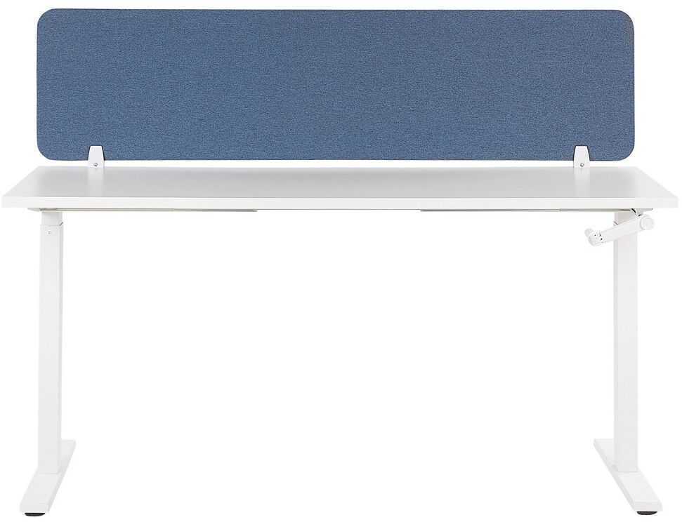 Beliani Rašomojo stalo pertvara WALLY 160 x 40 cm, mėlyna