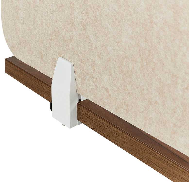 Beliani Rašomojo stalo pertvara SPLIT 160 x 50 cm, smėlio spalvos