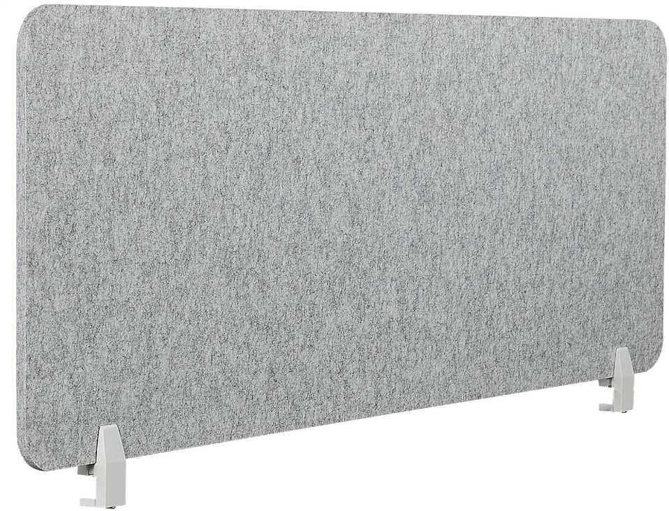 Beliani Stalo pertvara SPLIT 160 x 50 cm pilka