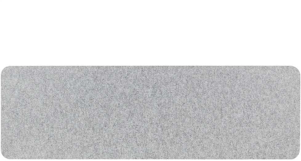 Beliani Stalo pertvara SPLIT 160 x 50 cm pilka