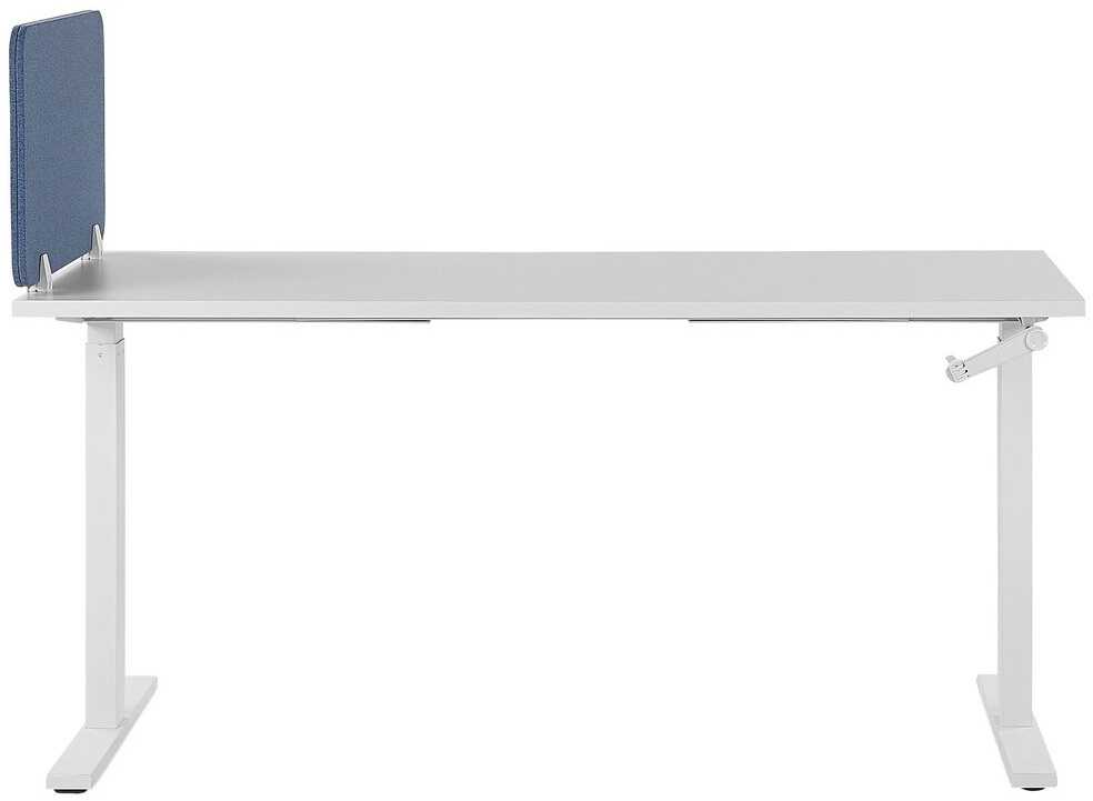Beliani Rašomojo stalo pertvara WALLY 72 x 40 cm, mėlyna