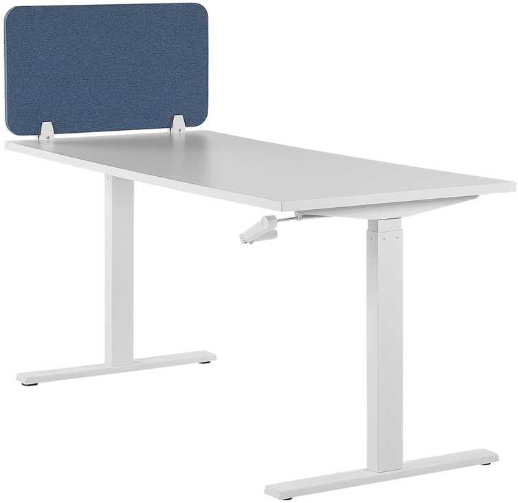 Beliani Rašomojo stalo pertvara WALLY 72 x 40 cm, mėlyna