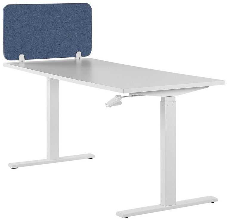 Beliani Rašomojo stalo pertvara WALLY 72 x 40 cm, mėlyna