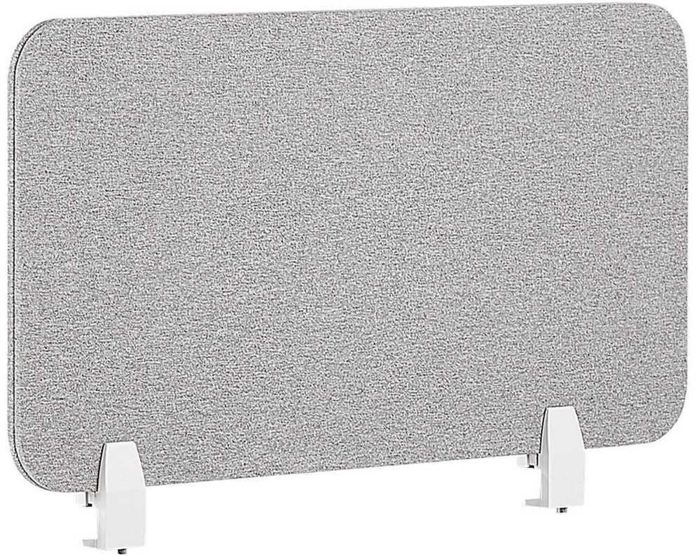 Beliani Rašomojo stalo pertvara WALLY 80 x 40 cm šviesiai pilka