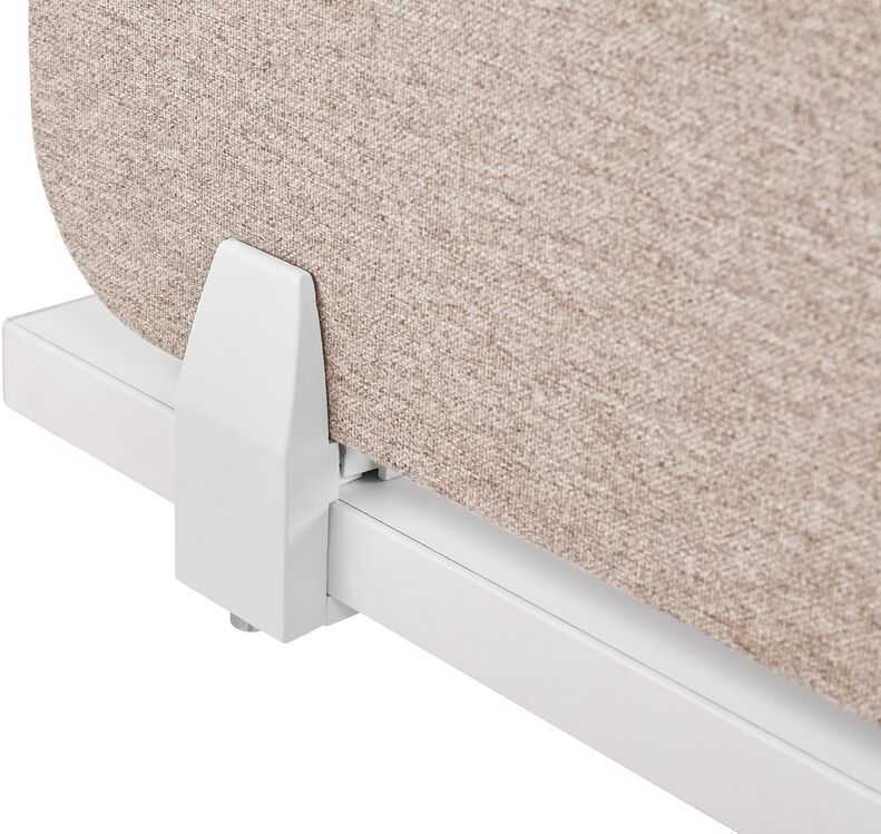 Beliani Rašomojo stalo pertvara WALLY 80 x 40 cm, smėlio spalvos
