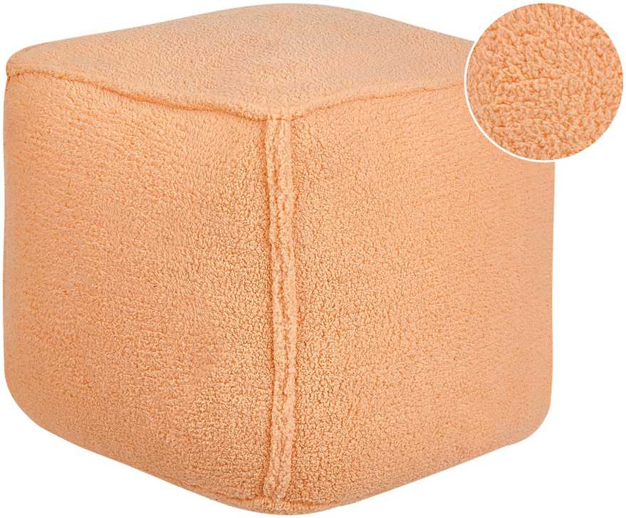 Beliani Pufo ALIPUR Boucle oranžinis