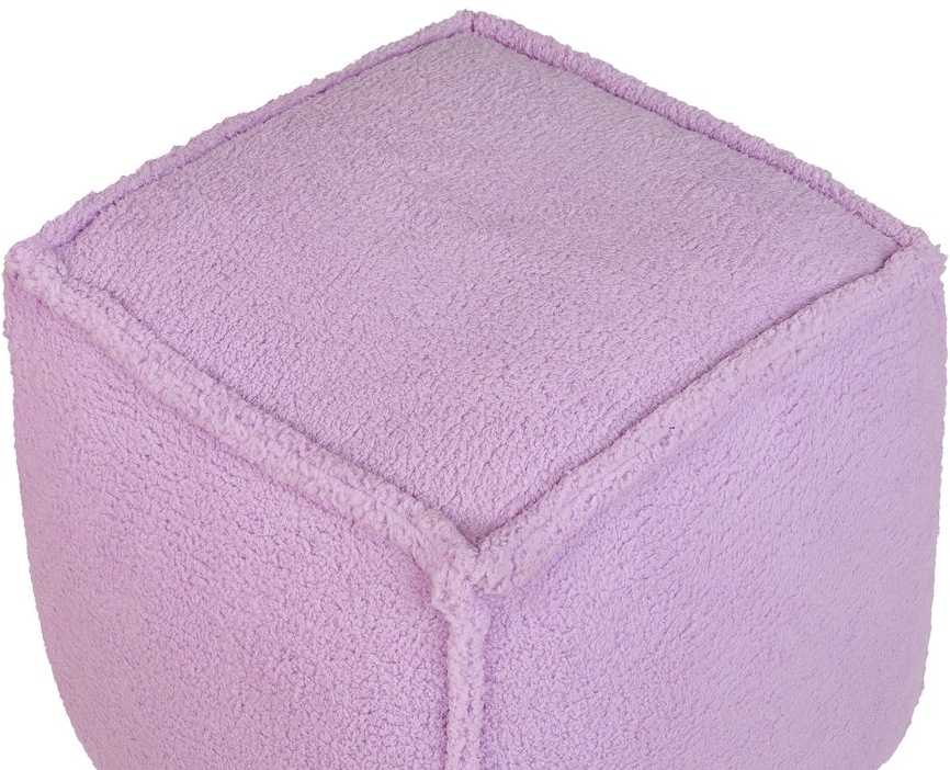Beliani Puf AS ALIPUR boucle, violetinis