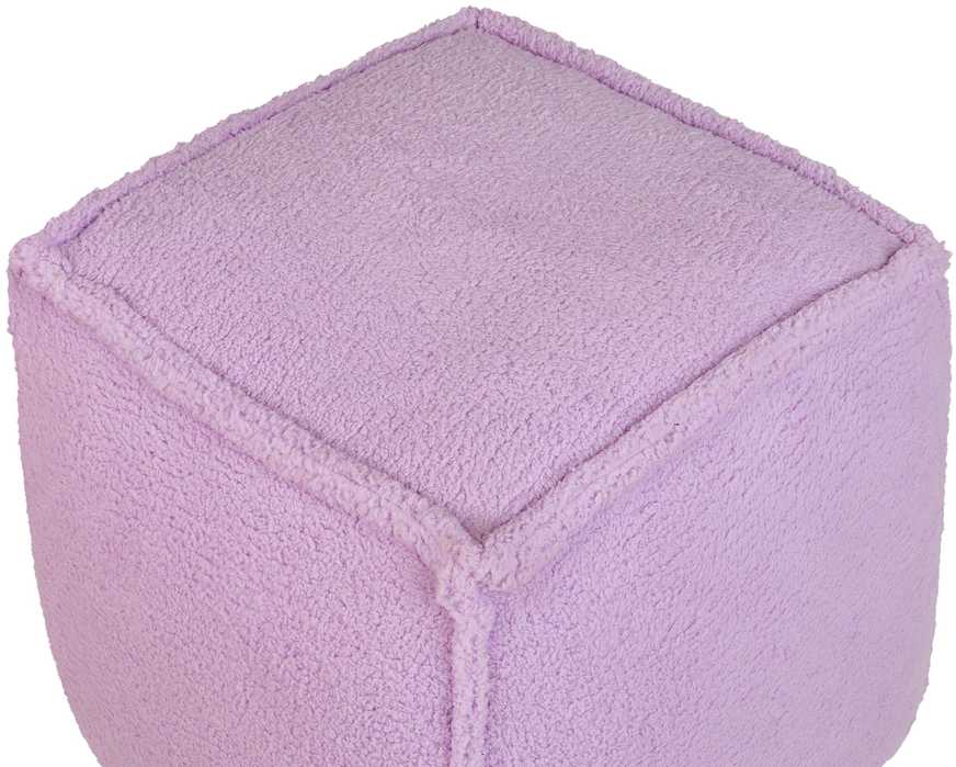 Beliani Puf AS ALIPUR boucle, violetinis