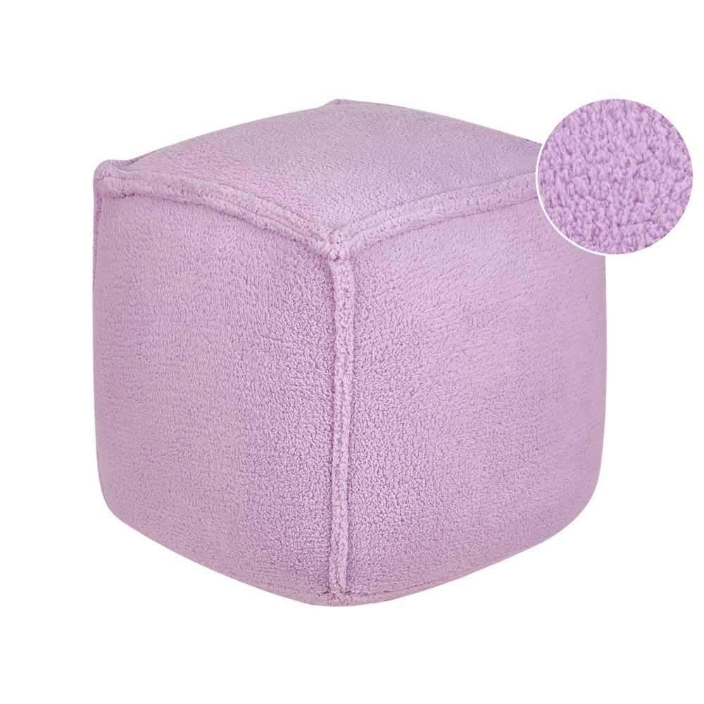 Beliani Puf AS ALIPUR boucle, violetinis