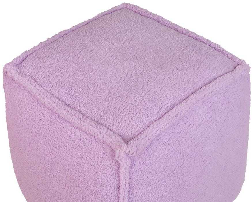 Beliani Puf AS ALIPUR boucle, violetinis