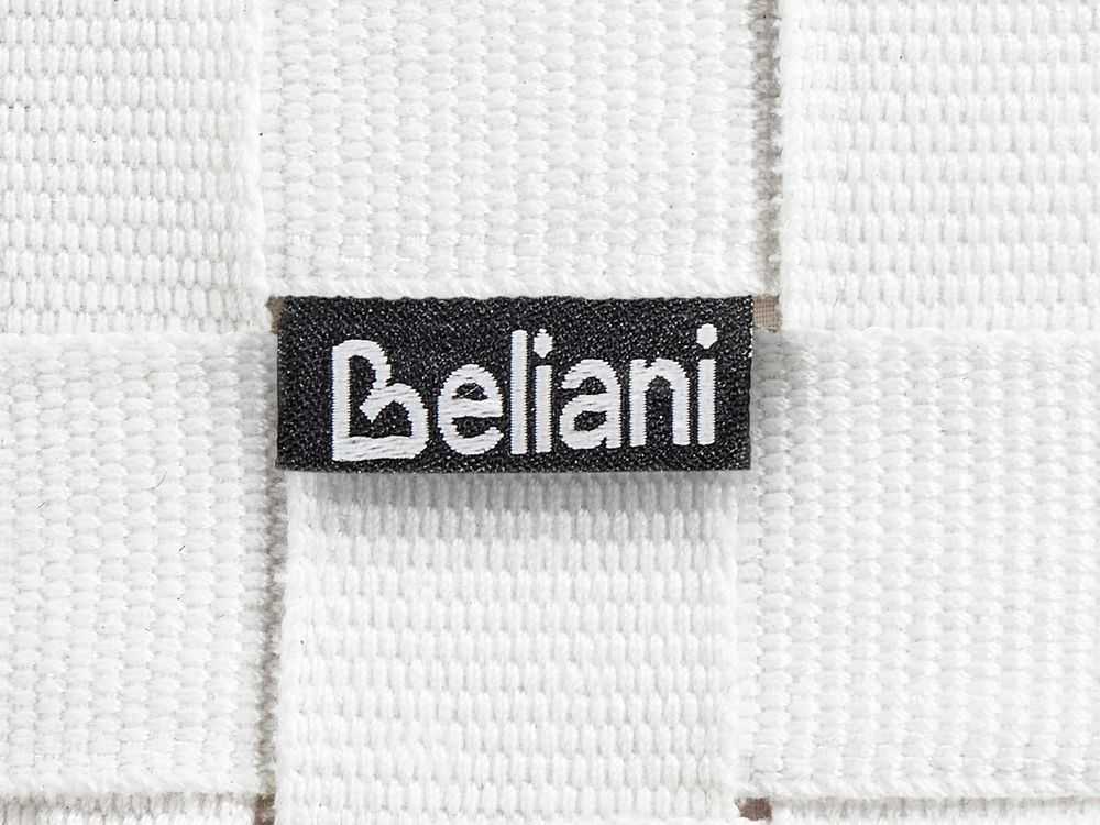Beliani Pufas BODLA, sintetinis audinys, baltas