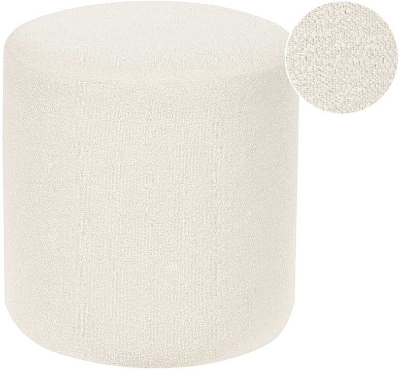 Beliani Pufas MOAB Boucle baltas