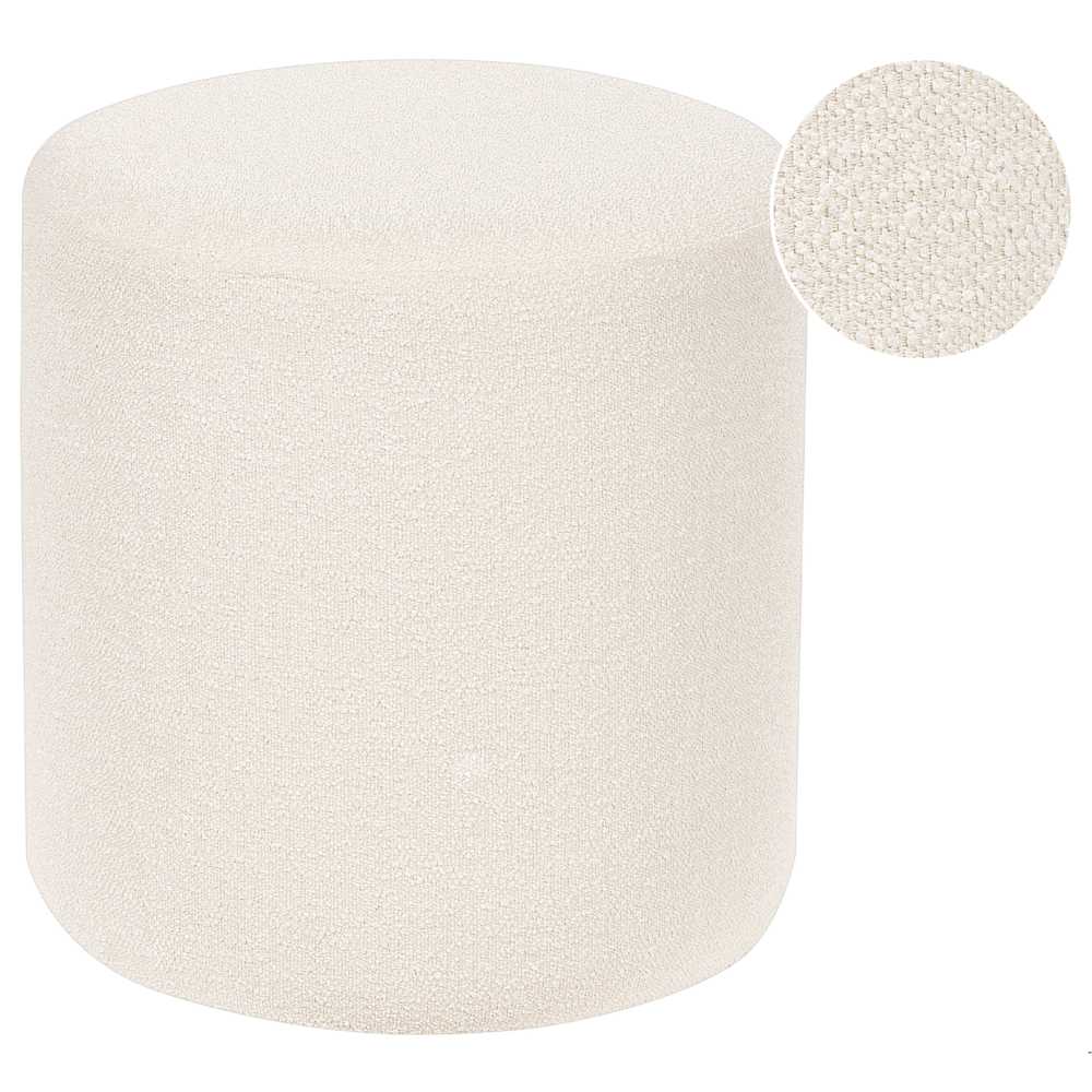 Beliani Pufas MOAB Boucle baltas