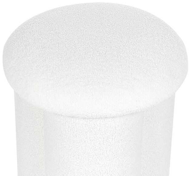 Beliani Pufas CARRINGTON Boucle, natūralios baltos spalvos