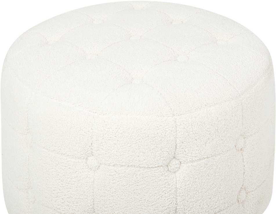 Beliani Baltas bouclé pufas TAMPA