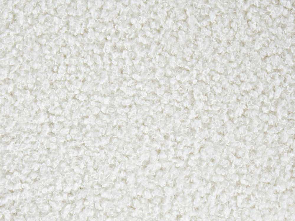 Beliani Pufas KANSAS Boucle baltas
