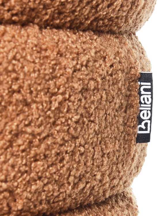 Beliani Pufas CHILLY Boucle auksinės rudos spalvos