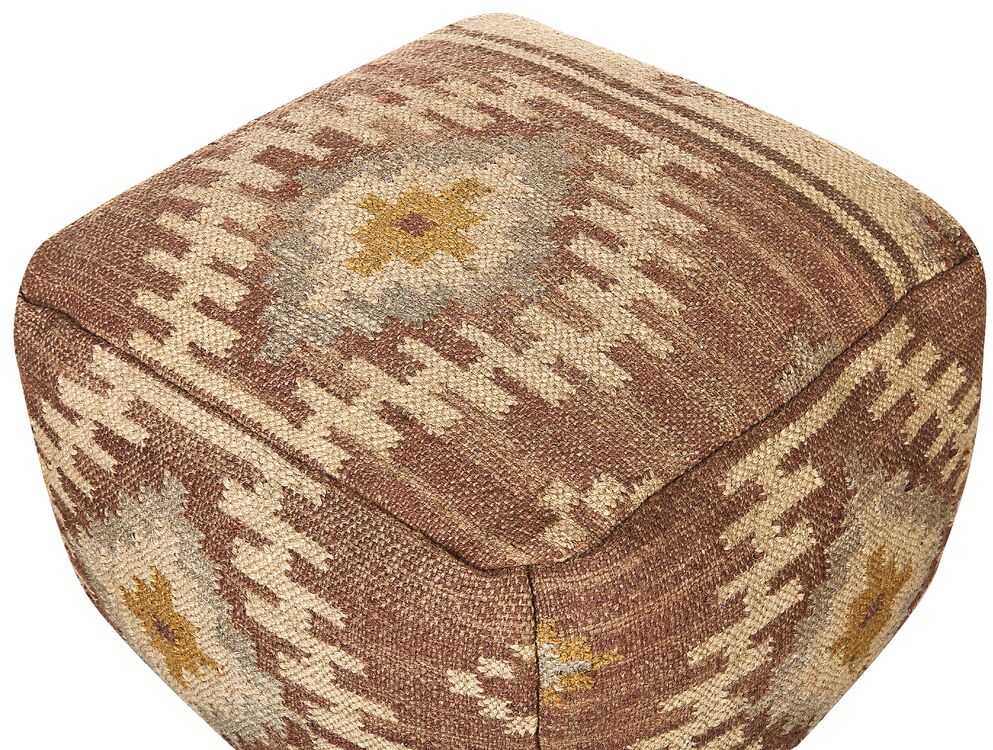 Beliani Pufas BEEL iš džiuto, spalvingas