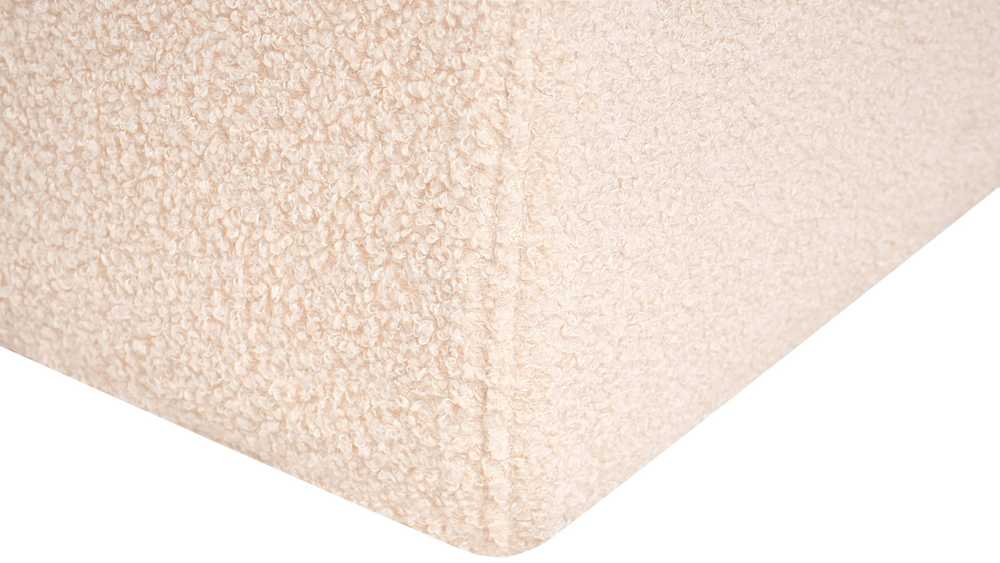Beliani Pufas SINCLAIR, boucle, smėlio spalvos