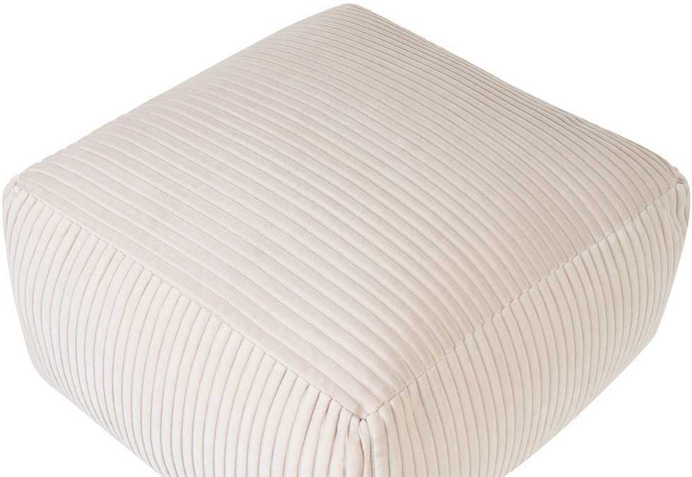 Beliani Pufas MUKKI Velvetas Smėlio spalvos