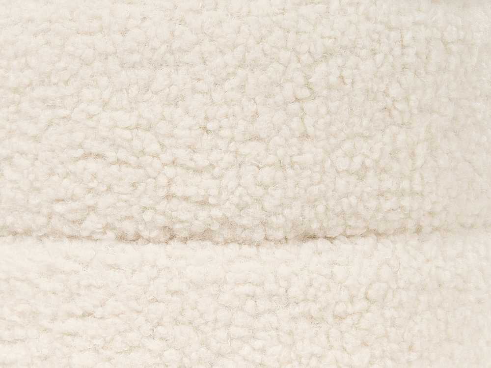 Beliani Pufas su daiktadėže OGDEN, boucle audinys, baltas