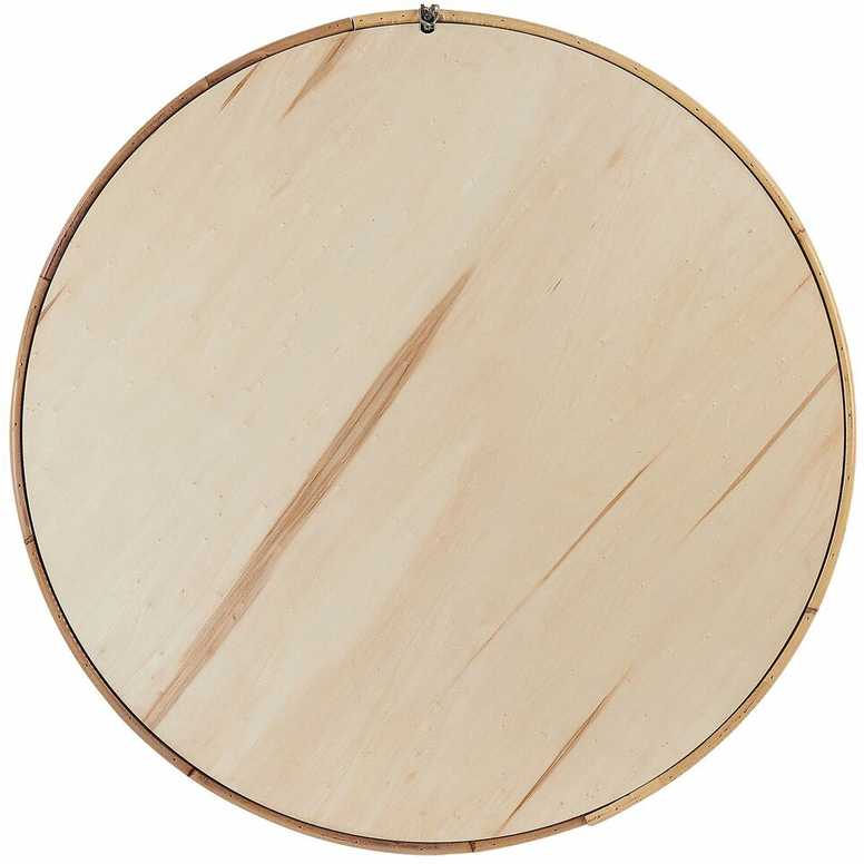 Beliani Sieninis veidrodis BARUNG 60 cm, rotangas, natūralus smėlio spalvos