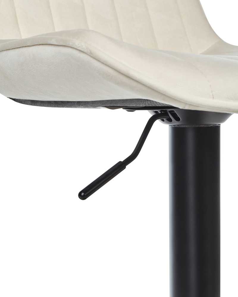 Beliani 2 baro kėdžių komplektas DUBROVNIK veliūrinis besisukantis šviesiai smėlio spalvos