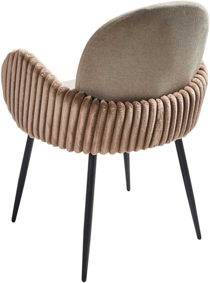 Beliani 2 valgomojo kėdžių komplektas AMITY smėlio pilkos spalvos