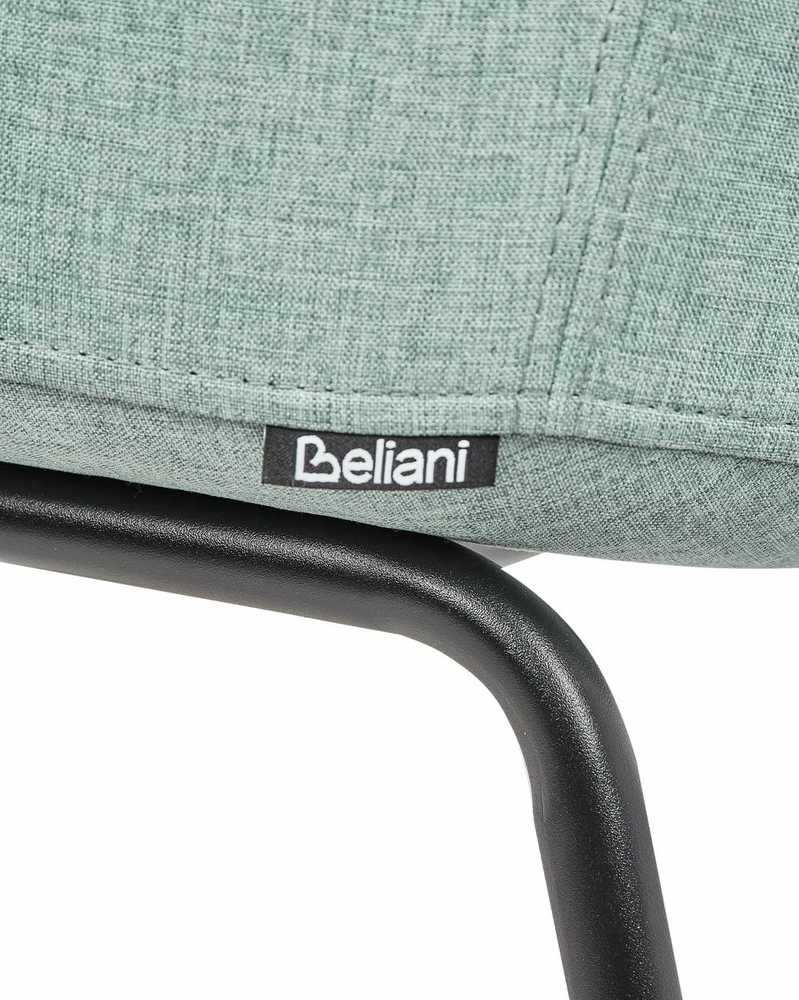Beliani 2 valgomojo kėdžių komplektas BELFIELD mėtos spalvos