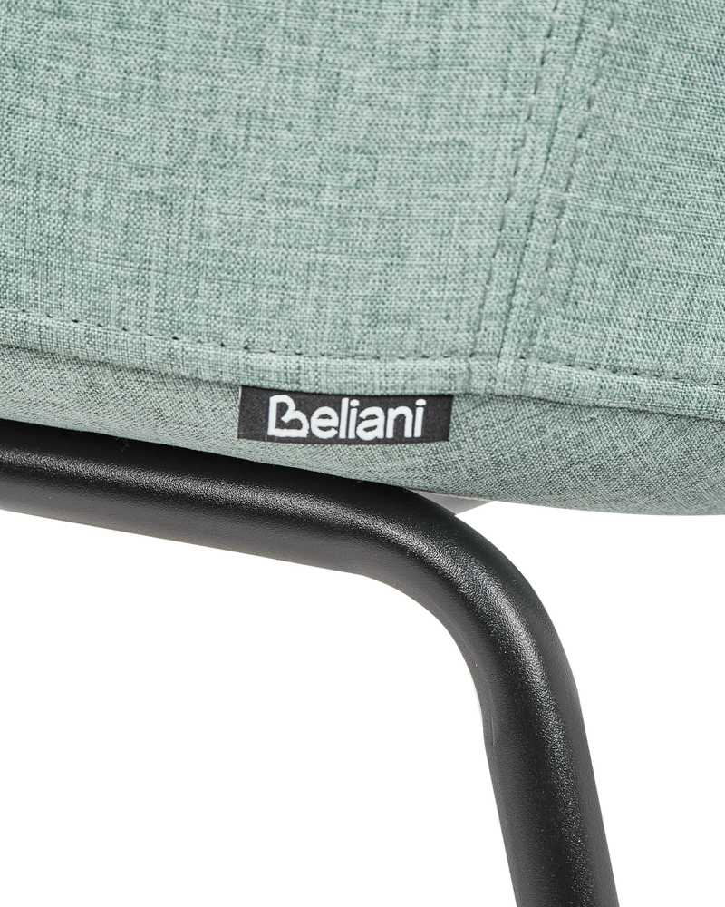 Beliani 2 valgomojo kėdžių komplektas BELFIELD mėtos spalvos