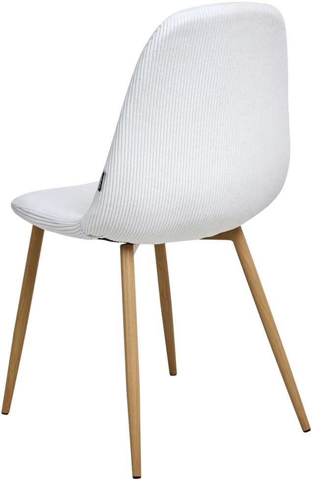 Beliani 2 valgomojo kėdžių komplektas HILDEN, velvetinis, baltas