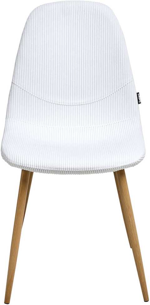 Beliani 2 valgomojo kėdžių komplektas HILDEN, velvetinis, baltas
