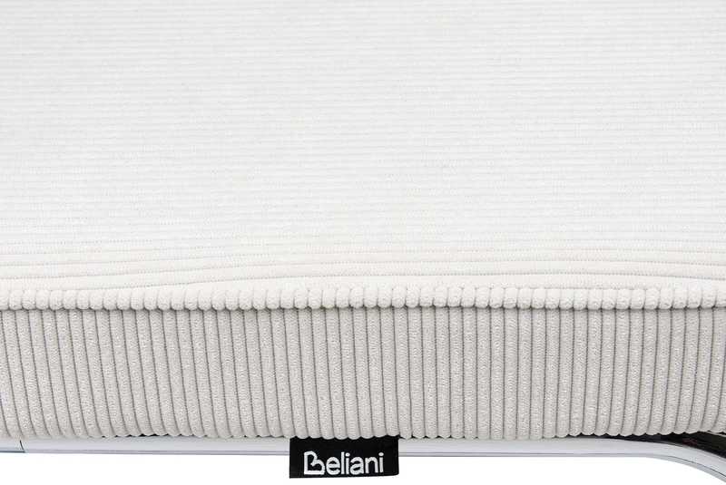 Beliani 2 valgomojo kėdžių komplektas IRWIN, velvetas, kreminė balta