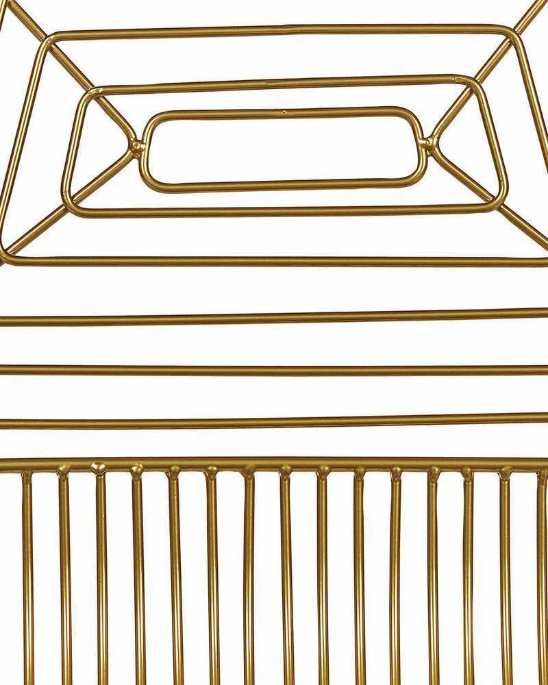 Beliani 2 valgomojo kėdžių komplektas BEATTY metalinis auksinis