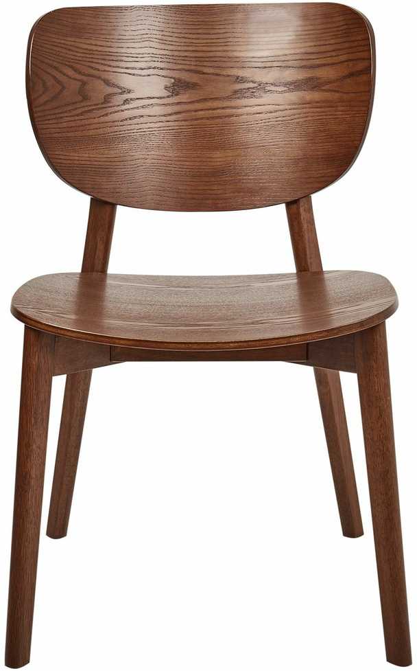 Beliani 2 valgomojo kėdžių komplektas OVERLY, uosis, rudas