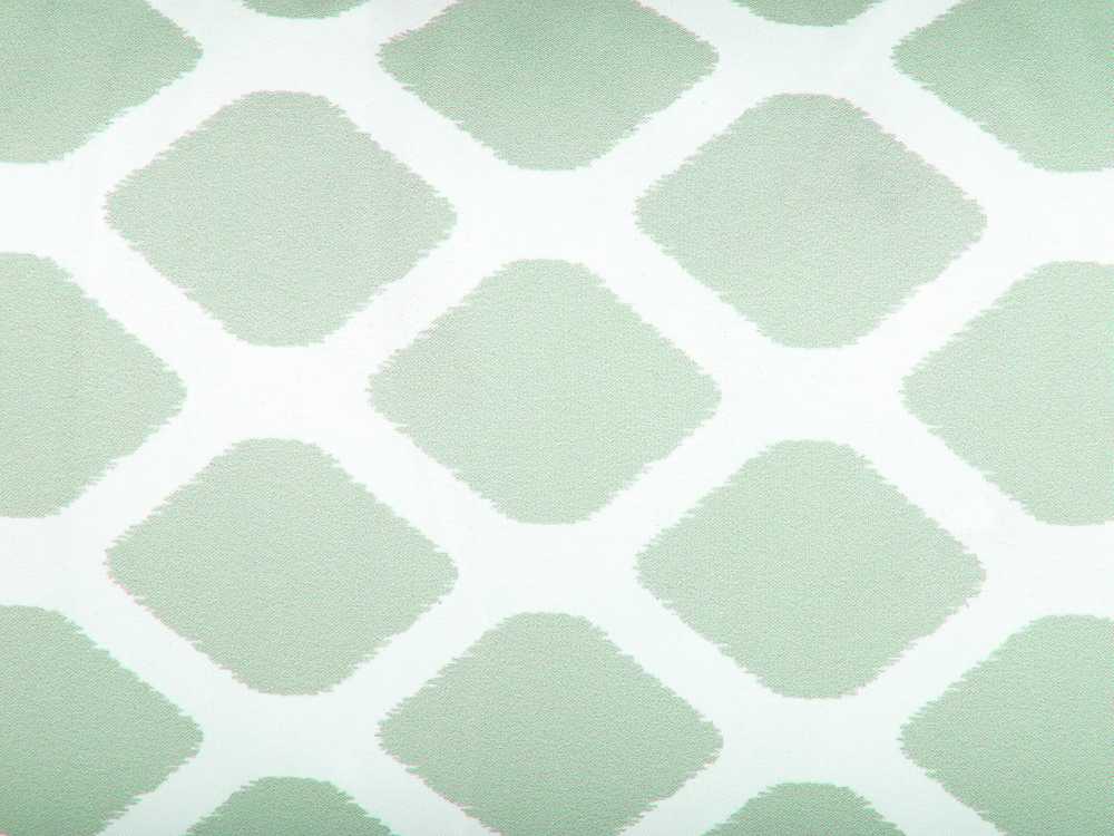 Beliani 2 sodo pagalvėlių rinkinys KALAMOS Geometrinis raštas 40 x 70 cm Mėtų spalvos