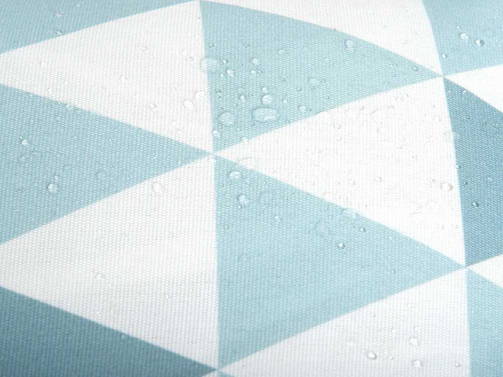 Beliani 2 sodo pagalvių rinkinys TRIFOS Geometrinis raštas 40 x 70 cm Mėlynas