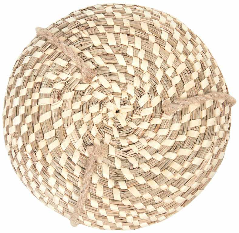 Beliani 2 vazonų rinkinys REMORA Jūros žolė 22/14 cm Natūralus