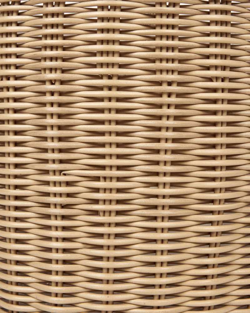Beliani 3 krepšių gėlėms komplektas PENDULA 33/37/45 cm natūralus technorotangas