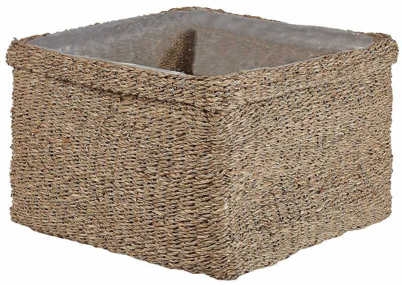 Beliani 3 vazonų komplektas RIVULINE Rudadumbliai 23/27/30 cm Natūralus