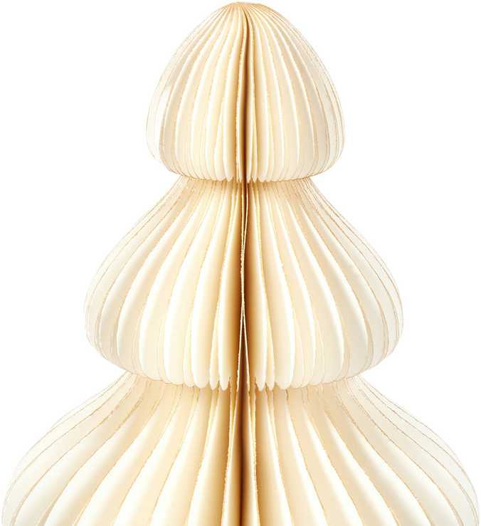 Beliani 3 dekoracinių figūrėlių rinkinys NILGIRI Eglutė 15/20/25 cm smėlio spalvos