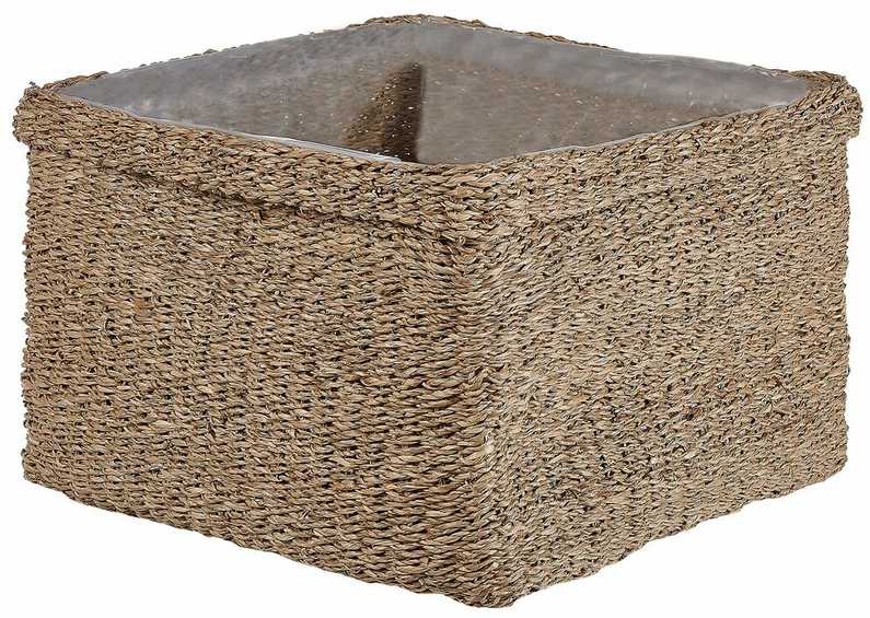 Beliani 3 vazonų komplektas RIVULINE Rudadumbliai 23/27/30 cm Natūralus