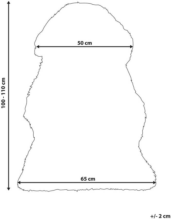 Beliani Avikailis ULURU Purpurinis 65 x 110 cm