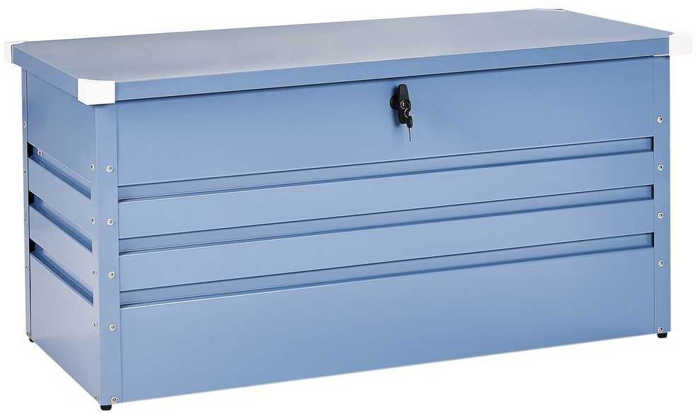 Beliani Sodo dėžė CEBROSA 132 cm 62 cm, mėlyna